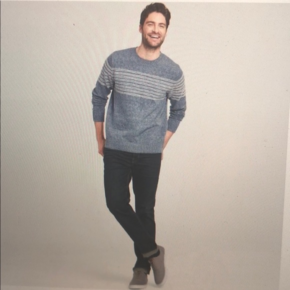 Goodfellow Co Mens Sweater Blue White 